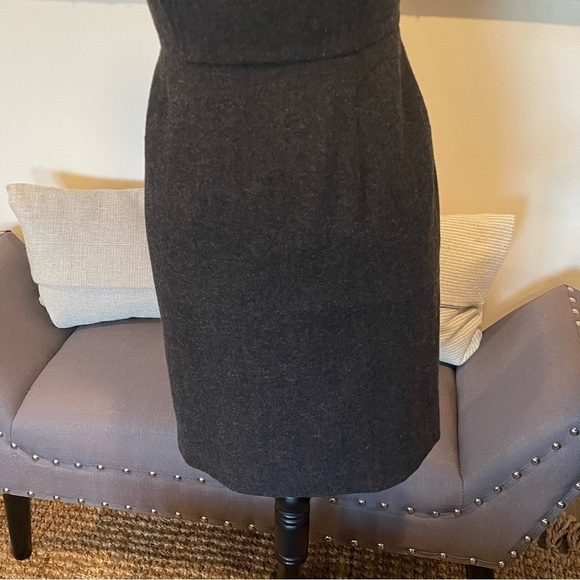 Banana Republic Sheath Brown Dress Wool Blend Size 2 Sleeveless Career NEW NWT. - Picture 4 of 11